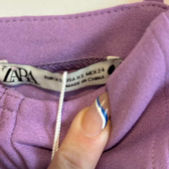 Zara purple bodycon dress size XS NWT - Picture 4 of 5